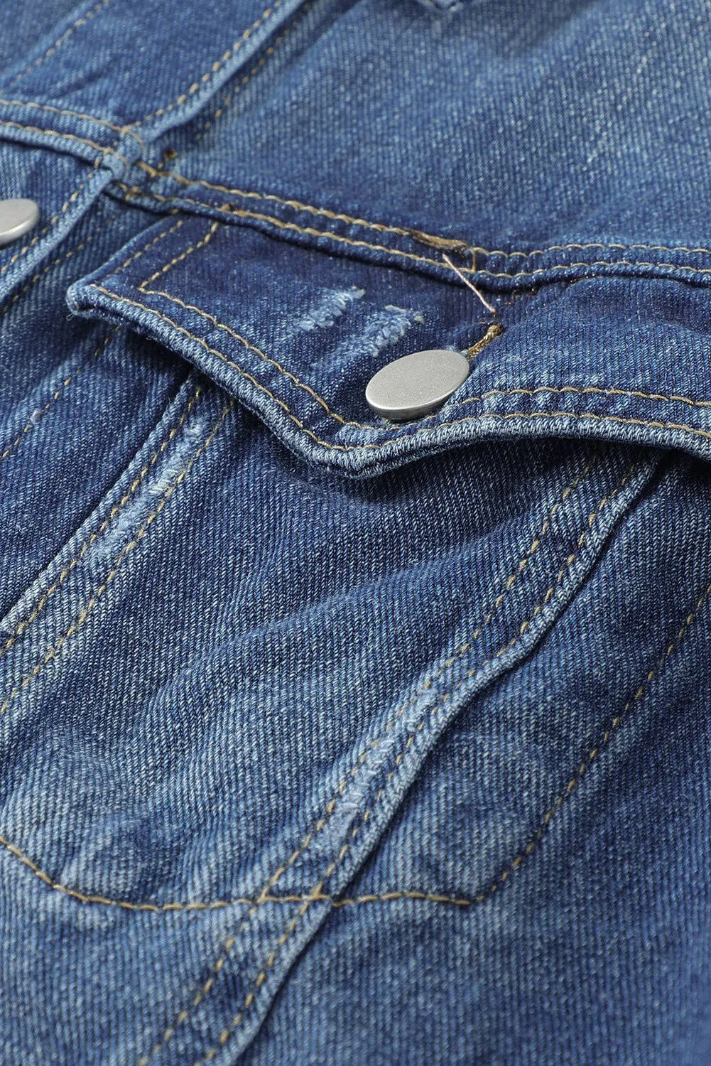 Denim Distressed Jacket