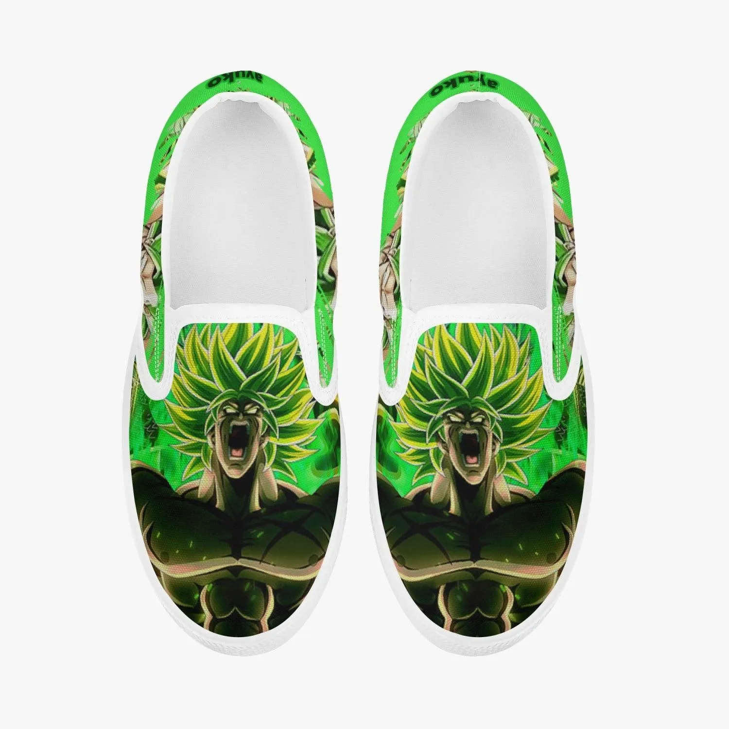 Dragon Ball Z Broly Kids Slipons Anime Shoes
