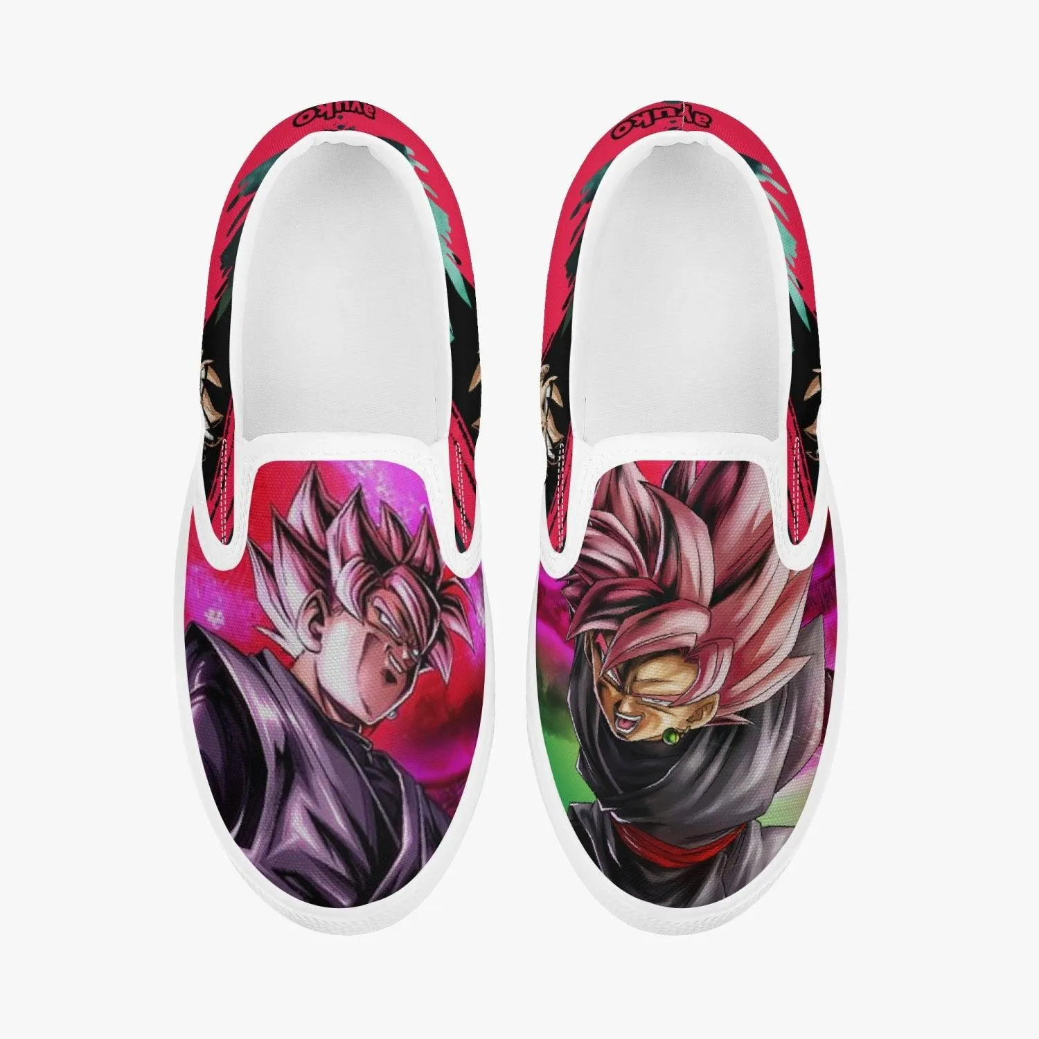 Dragonball Z Goku Black Kids Slipons Anime Shoes