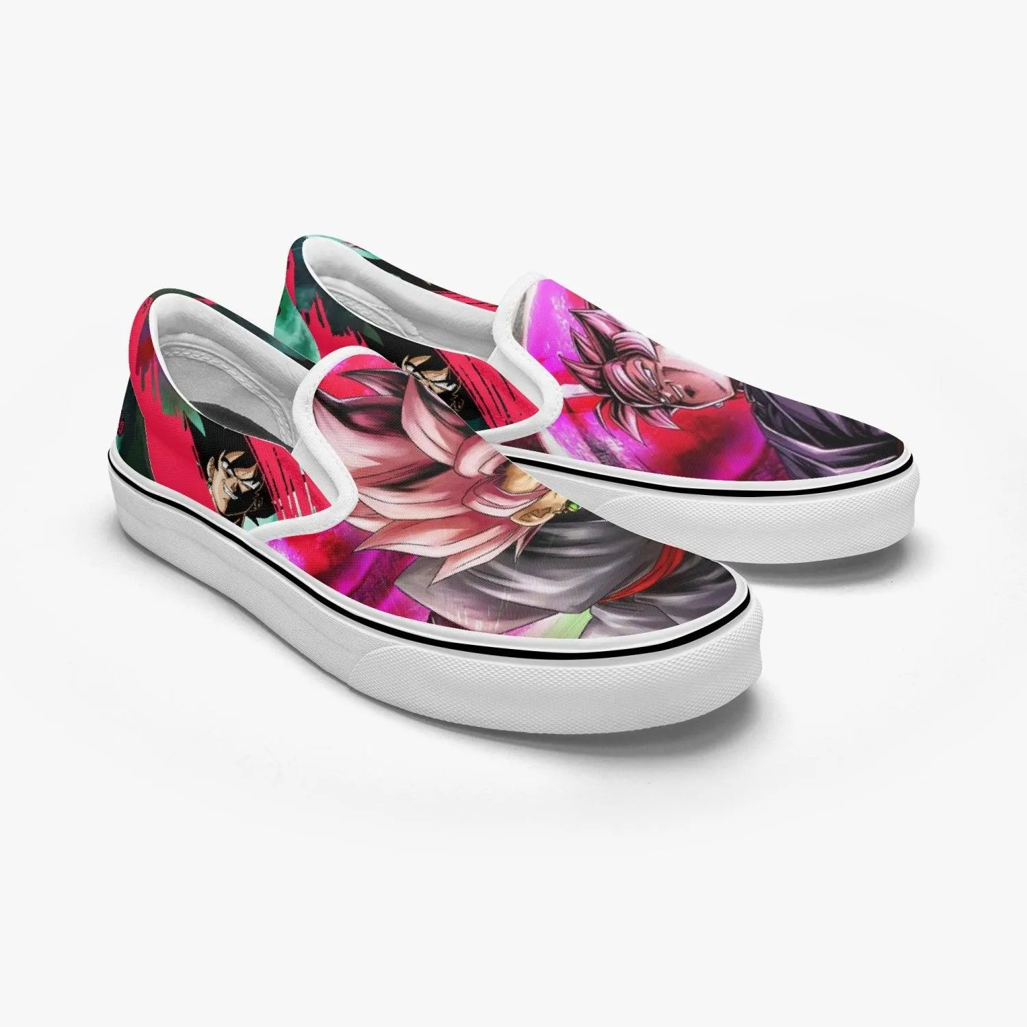 Dragonball Z Goku Black Slip Ons Anime Shoes