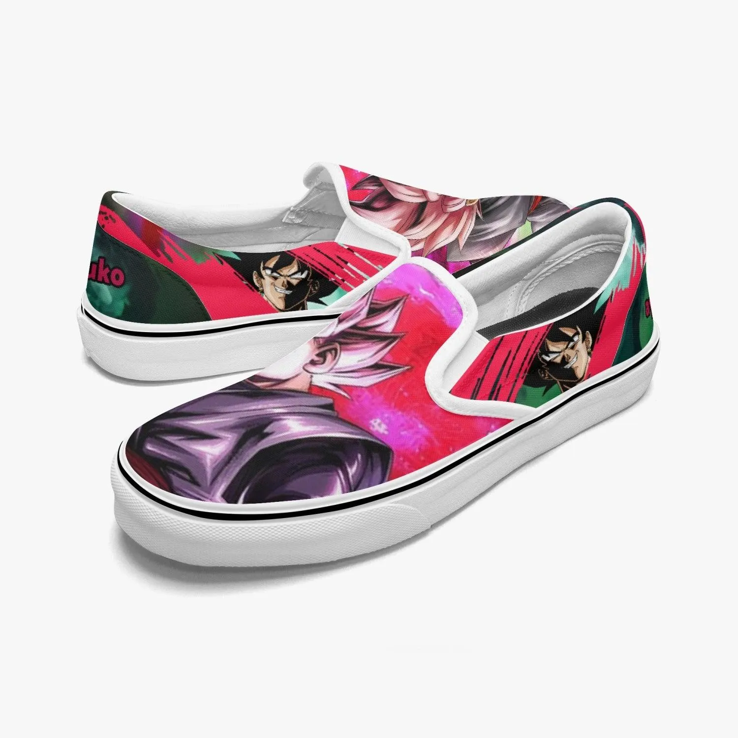 Dragonball Z Goku Black Slip Ons Anime Shoes
