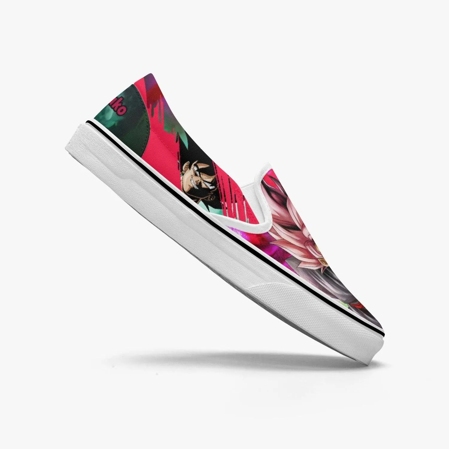 Dragonball Z Goku Black Slip Ons Anime Shoes