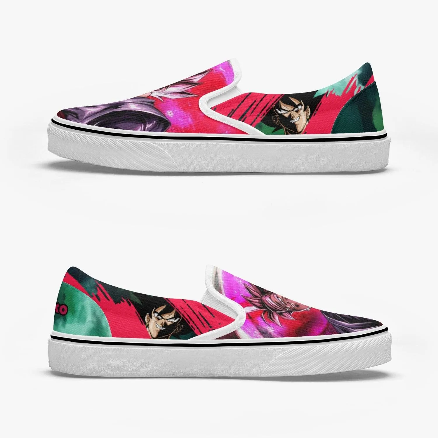 Dragonball Z Goku Black Slip Ons Anime Shoes