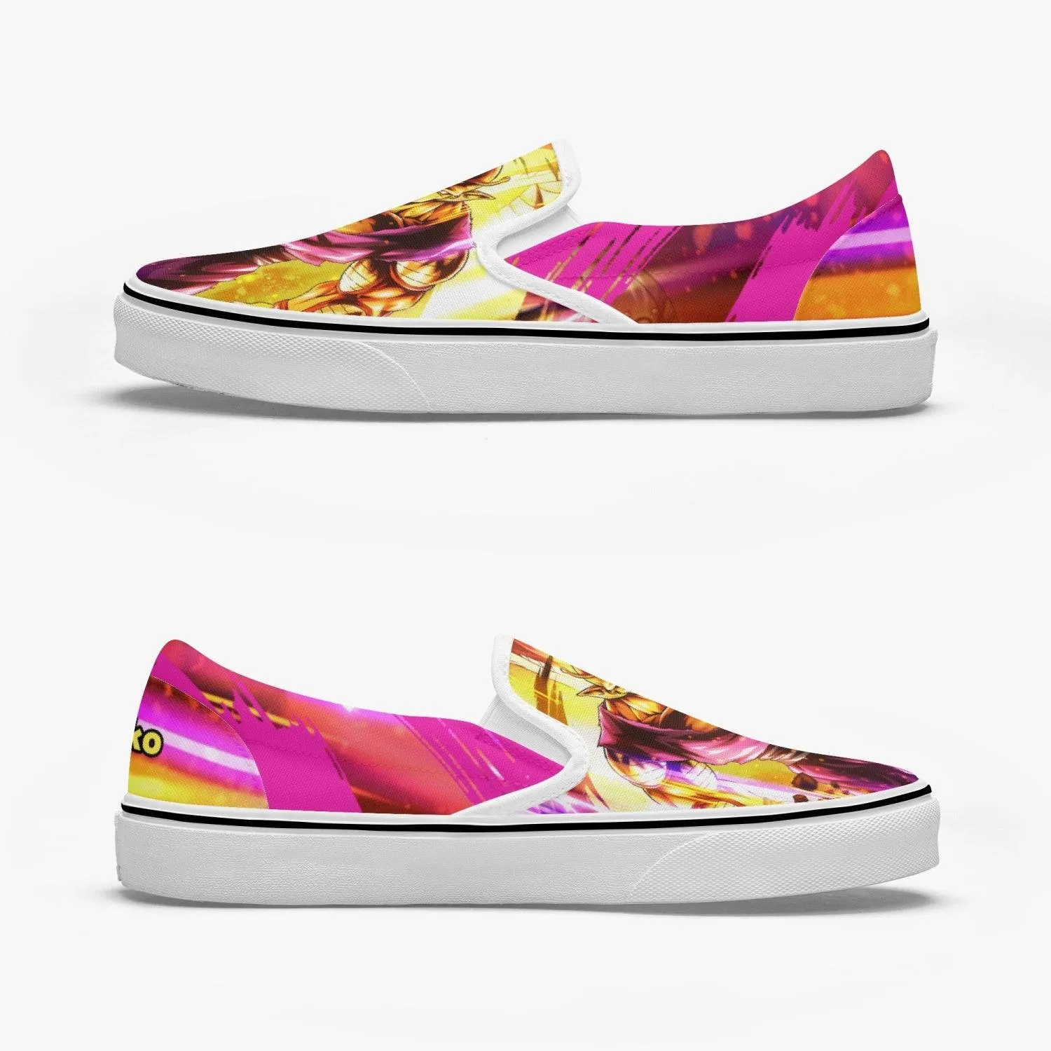 Dragonball Z Orange Piccolo Slip Ons Anime Shoes