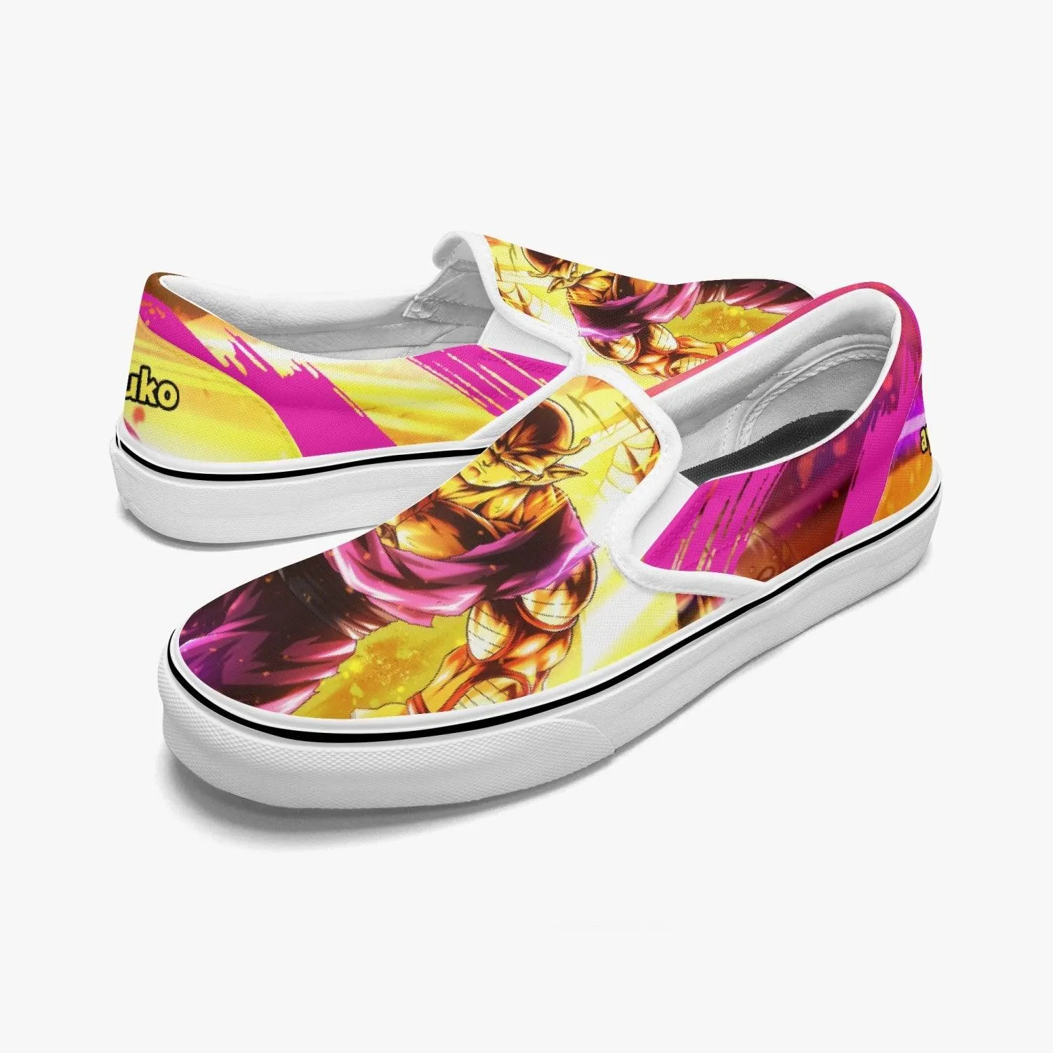 Dragonball Z Orange Piccolo Slip Ons Anime Shoes