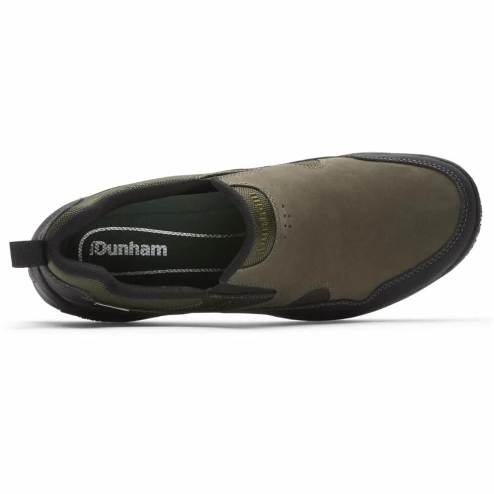 Dunham Men's Cloud Plus Slip Ons- Olive