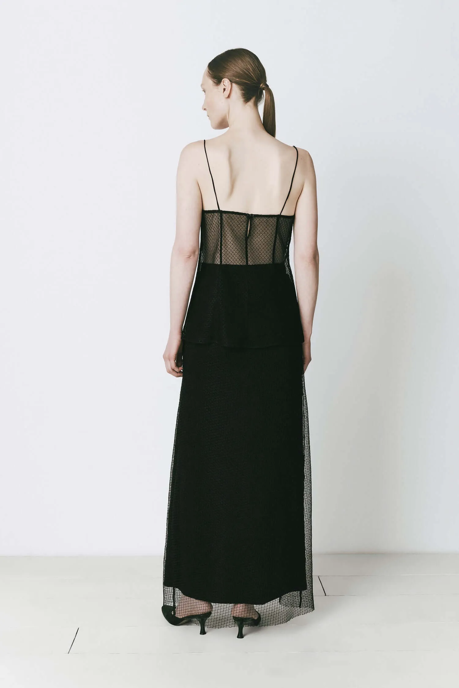 Espoir Mesh Sheer Top