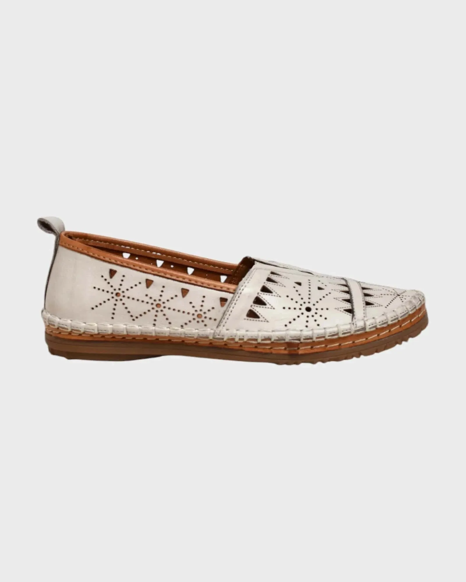 Everly Women's Emily 01 Slip Ons- Silver Grey
