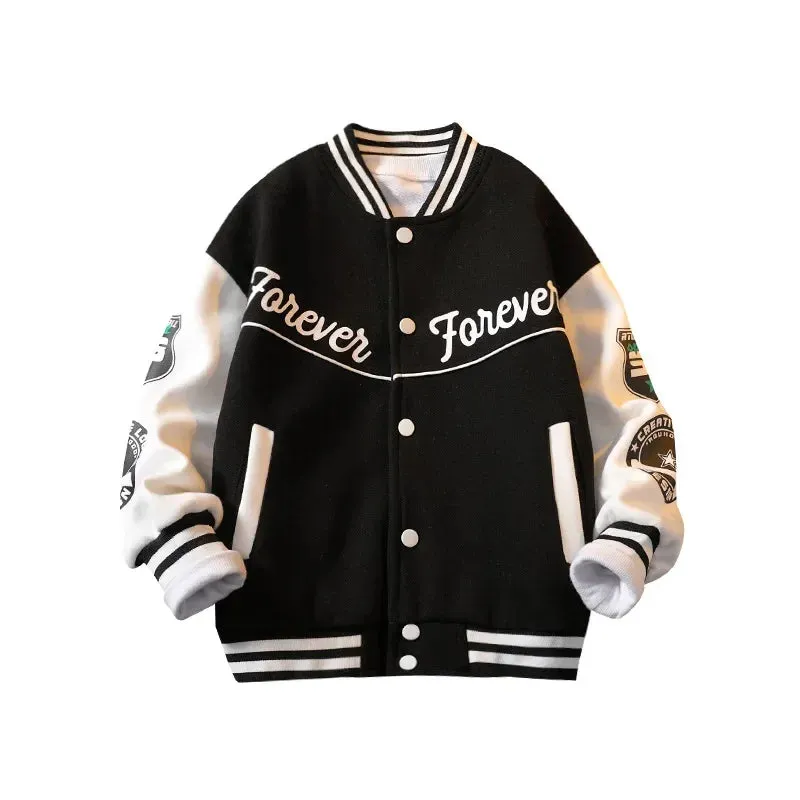 Fall Jacket Baseball Suit Clothes for Teen Quilted Coats Cotton Jacket Children's Bomber Tiny Kids Jackets Girl Boy