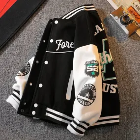 Fall Jacket Baseball Suit Clothes for Teen Quilted Coats Cotton Jacket Children's Bomber Tiny Kids Jackets Girl Boy
