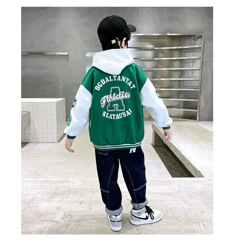 Fall Jacket Baseball Suit Clothes for Teen Quilted Coats Cotton Jacket Children's Bomber Tiny Kids Jackets Girl Boy