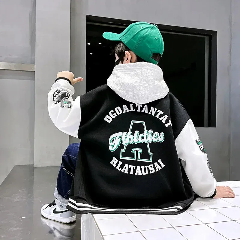 Fall Jacket Baseball Suit Clothes for Teen Quilted Coats Cotton Jacket Children's Bomber Tiny Kids Jackets Girl Boy