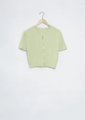 Fancy Balloon Cardigan — Lime