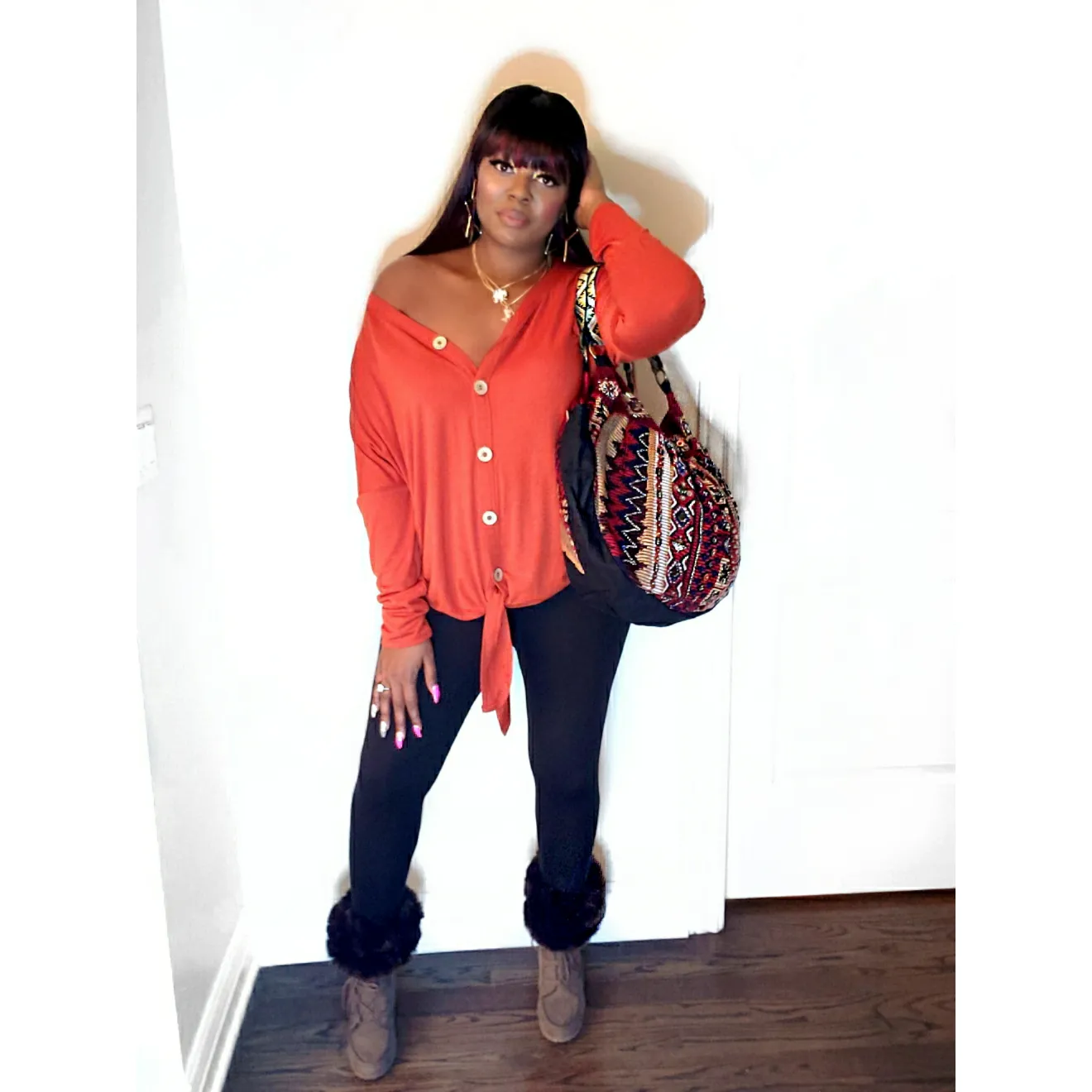 Faux Fur Boot Toppers - Chocolate