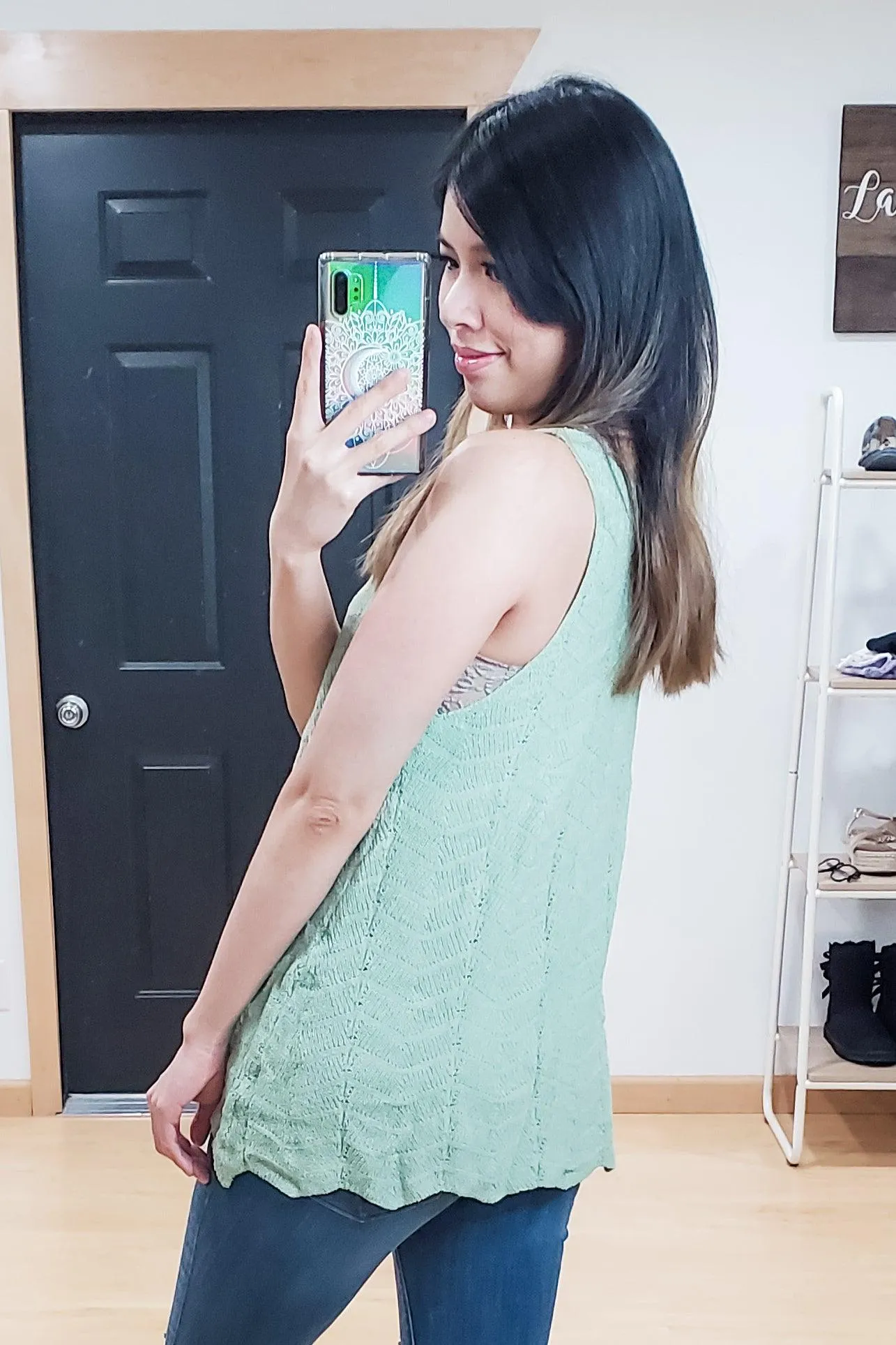 FINAL SALE -  Chevron Knit Tank