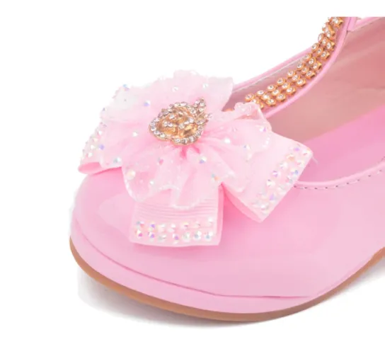 Flower Heel Lace Party Shoes