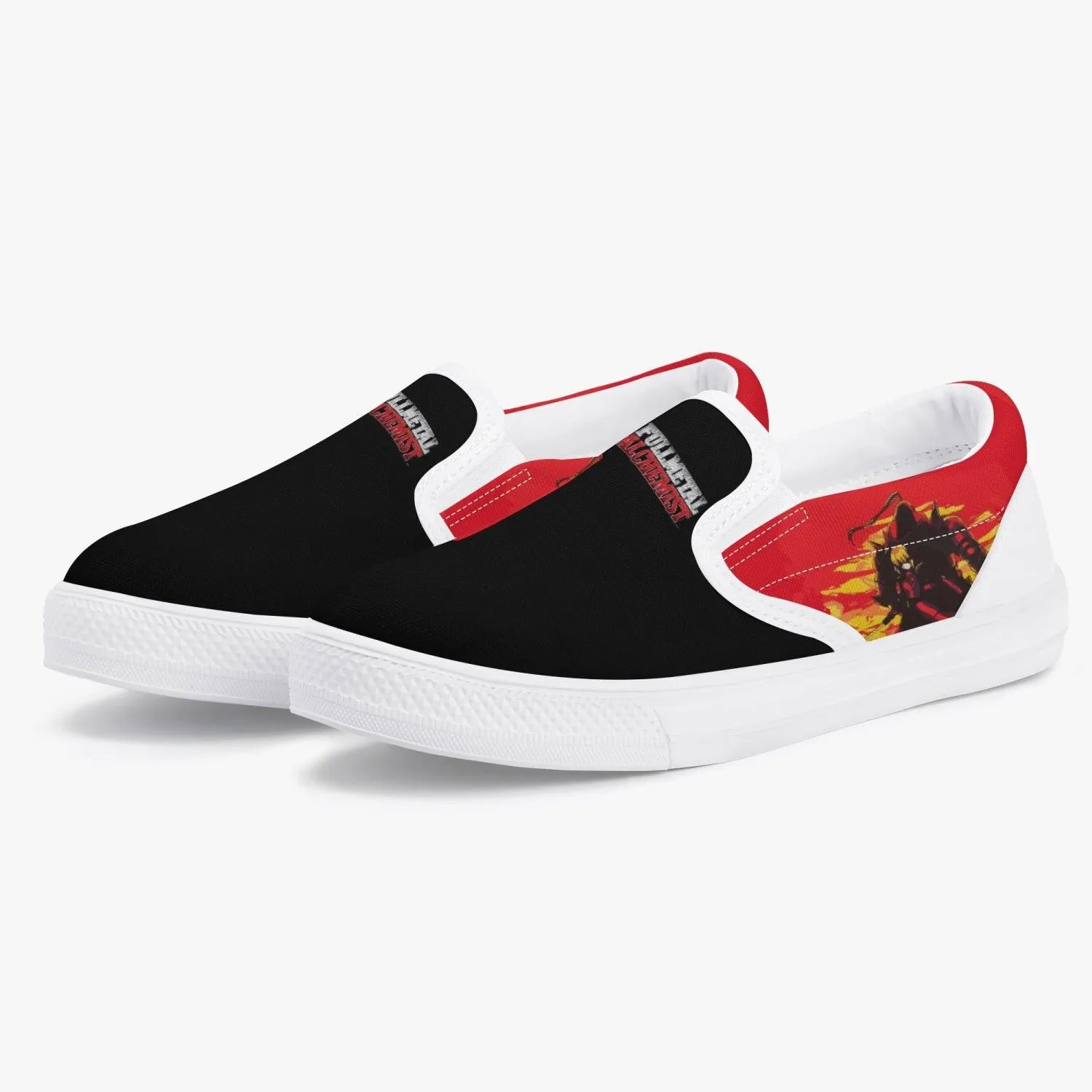 Fullmetal Alchemist FMA Kids Slip Ons Anime Shoes