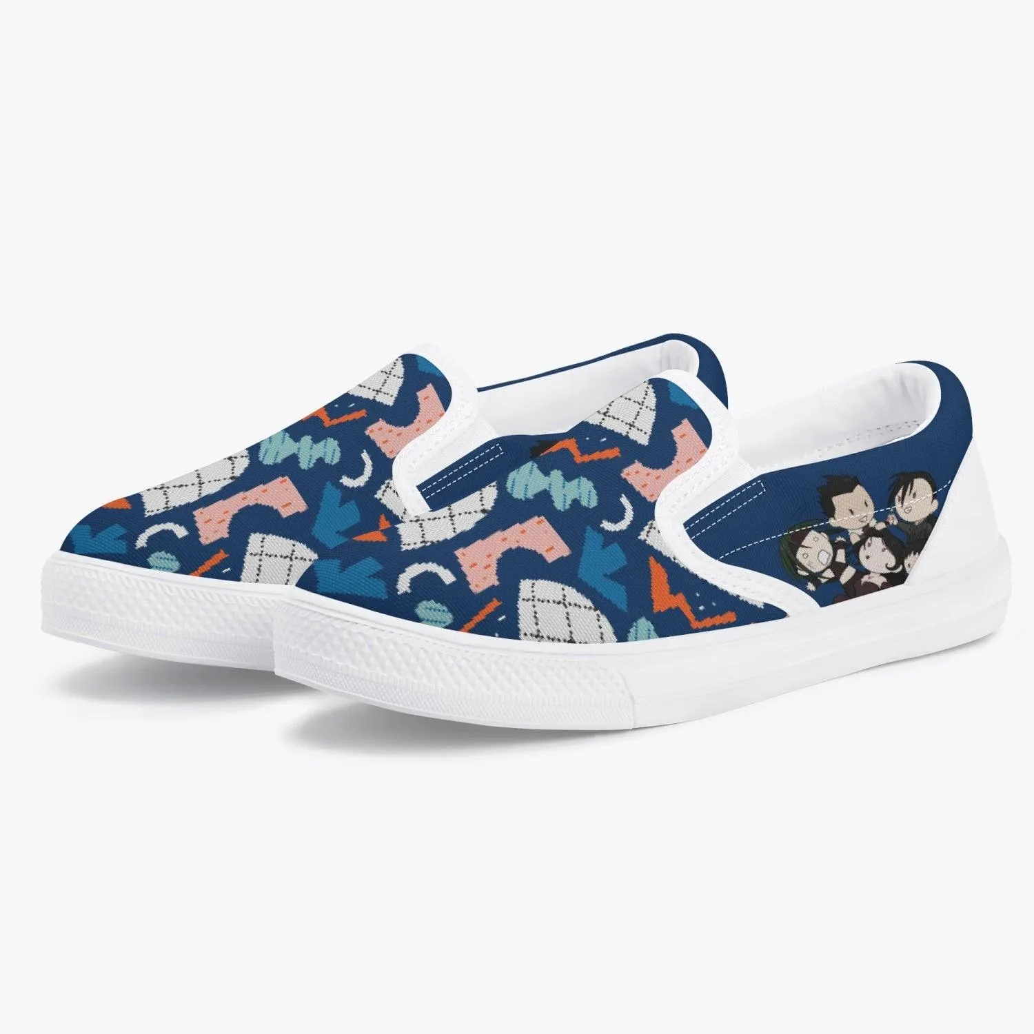 Fullmetal Alchemist Fullmetal Chibi Kids Slip Ons Anime Shoes