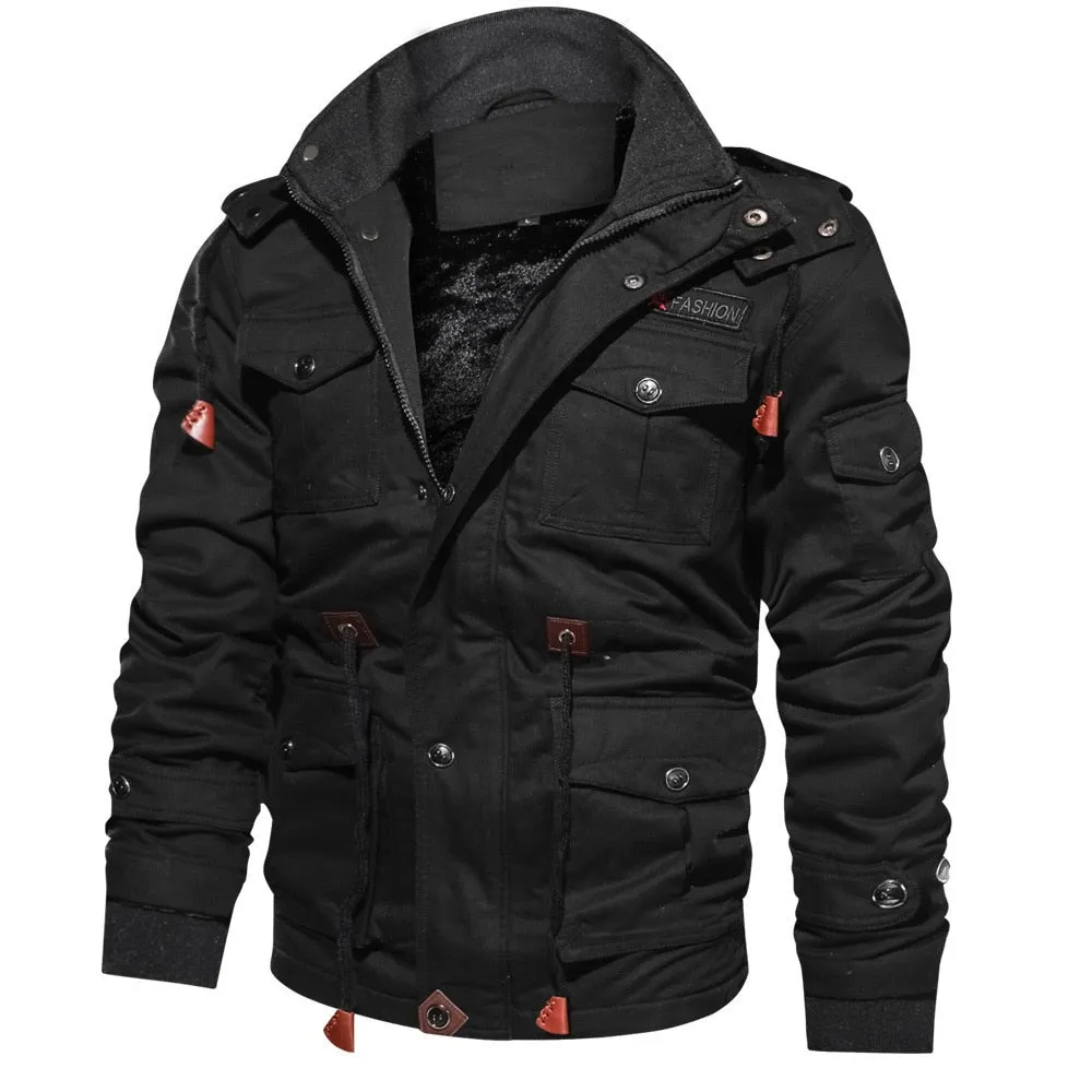 Fur Lined Warm Tooling Army Jacket