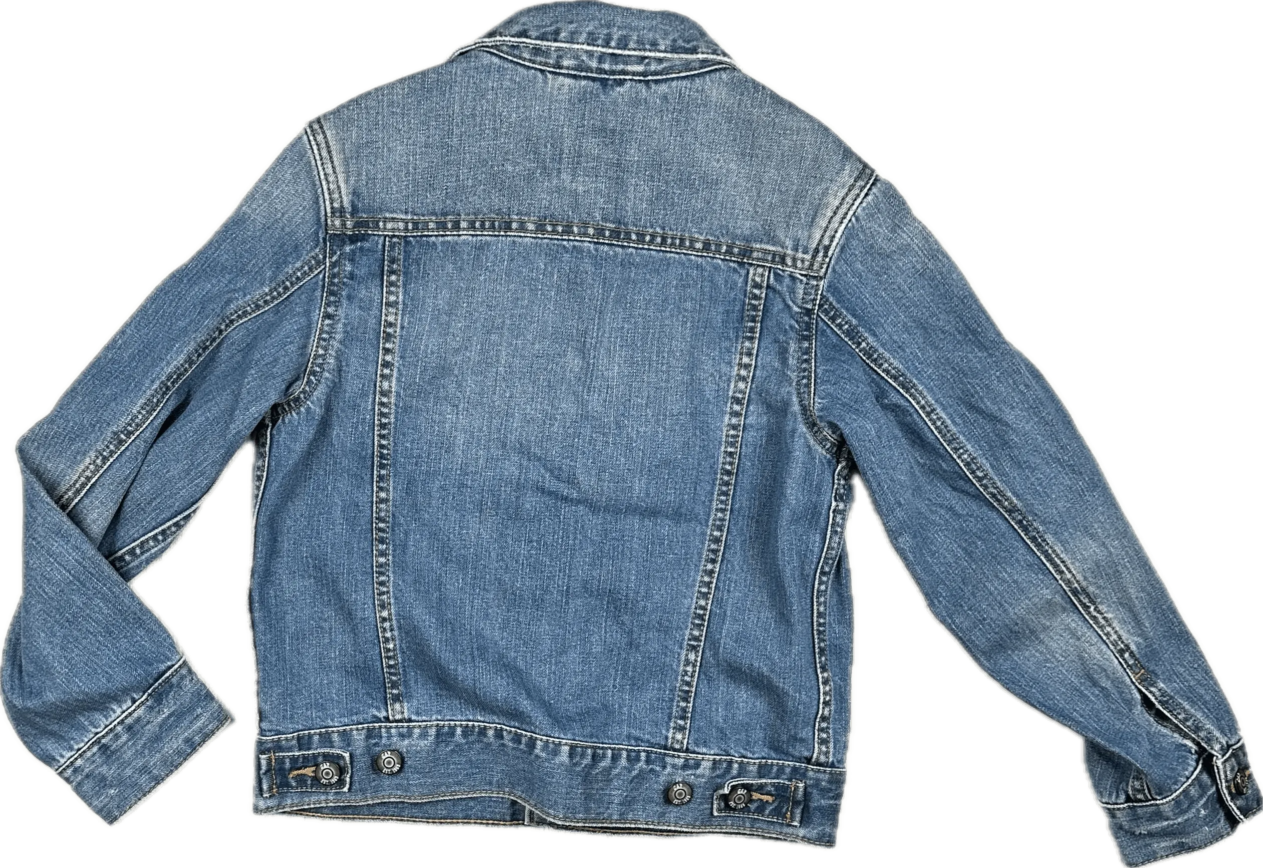 GAP Kids Classic Distressed Denim Jacket  - Size 8Y
