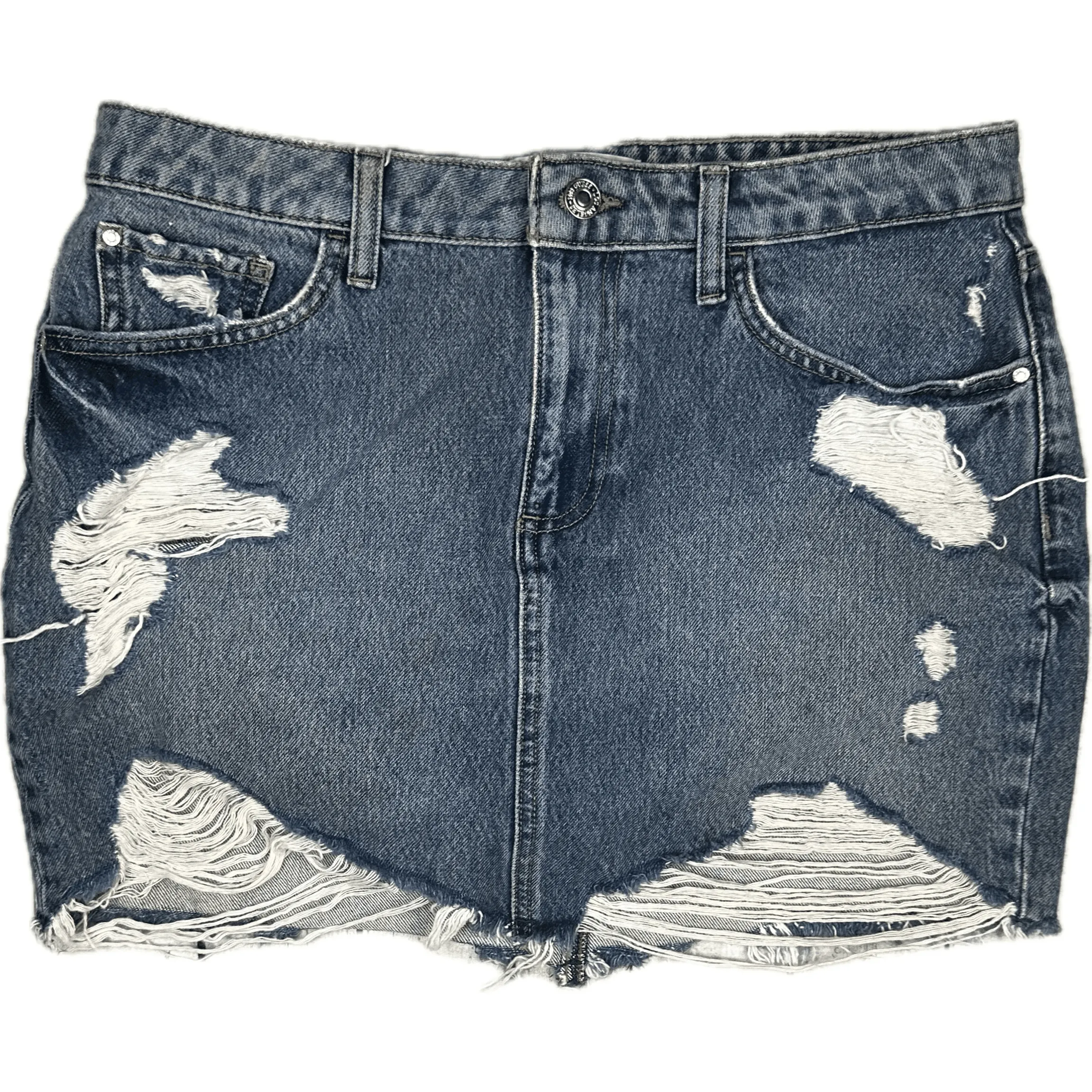 Guess Jeans Distressed Denim  Mini Skirt - Size M