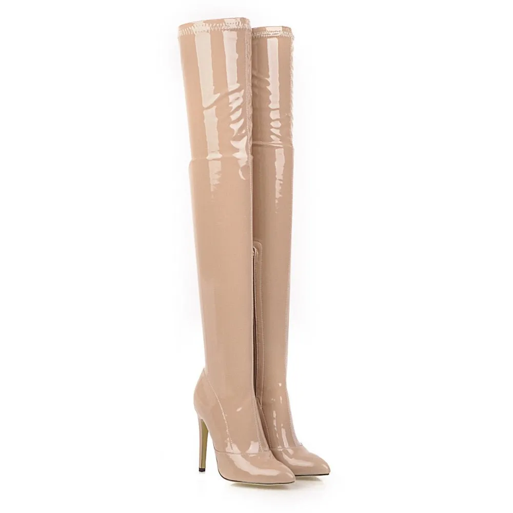 High Heels Over The Knee Boots Women Stretch Thigh High Boots