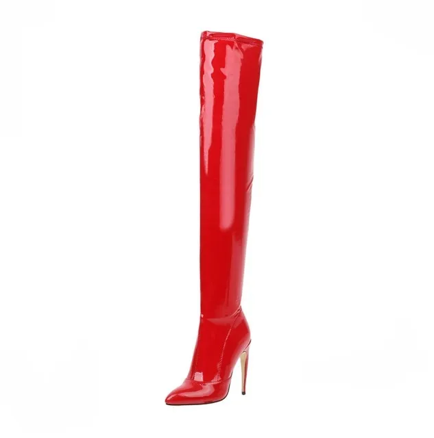 High Heels Over The Knee Boots Women Stretch Thigh High Boots