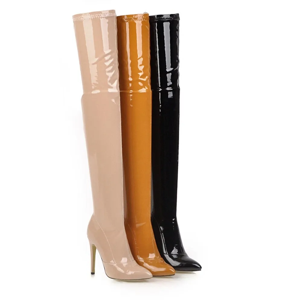 High Heels Over The Knee Boots Women Stretch Thigh High Boots