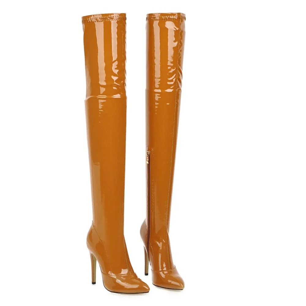 High Heels Over The Knee Boots Women Stretch Thigh High Boots