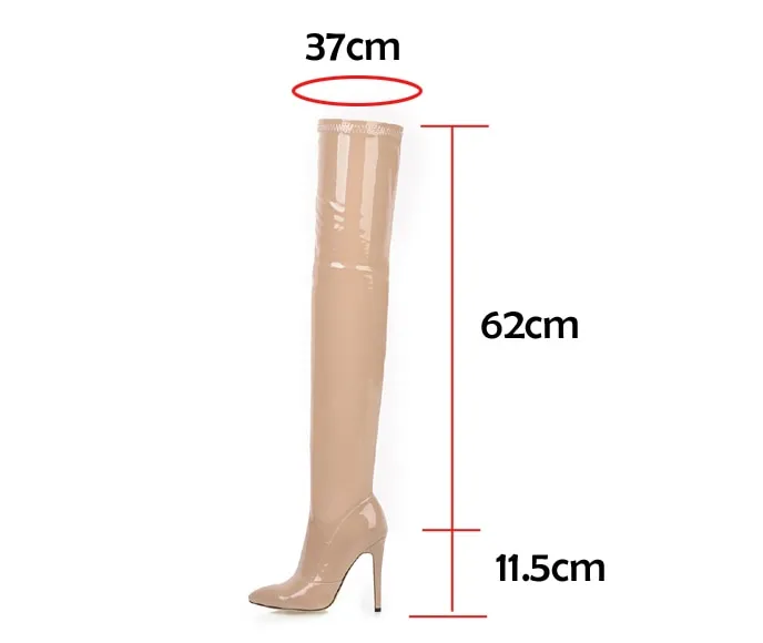 High Heels Over The Knee Boots Women Stretch Thigh High Boots