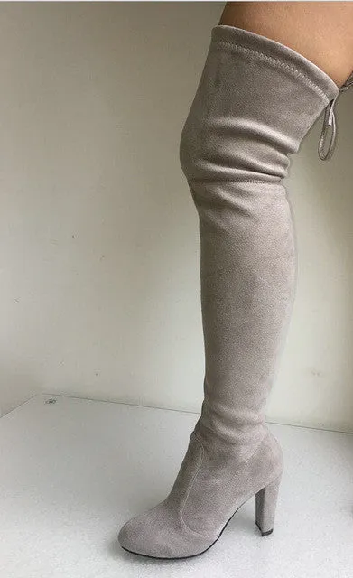 High Leg Heeled Boots