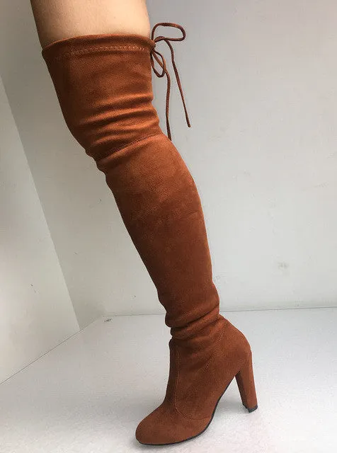 High Leg Heeled Boots