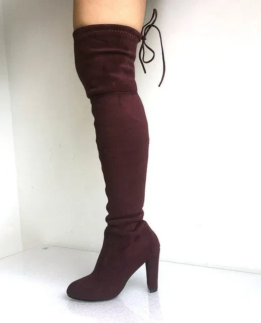 High Leg Heeled Boots