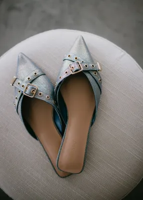 Jori Buckle Denim Mule