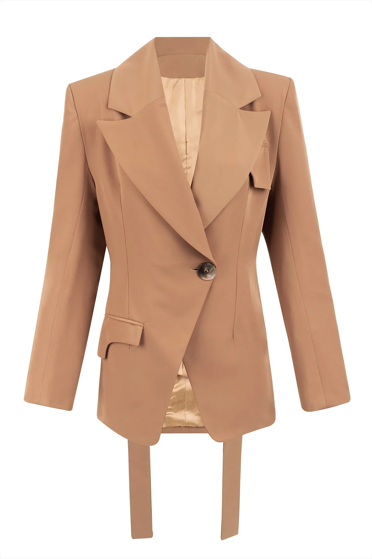 Jorja Cinched Blazer Camel