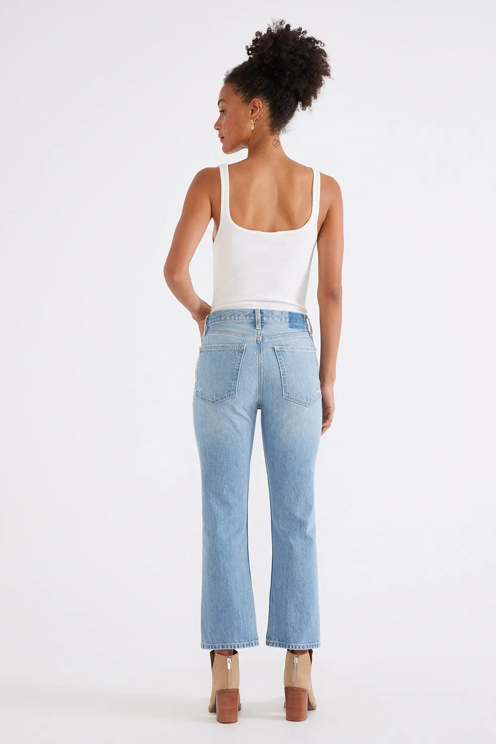 Josie High Rise Crop - Rip Current