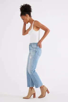 Josie High Rise Crop - Rip Current
