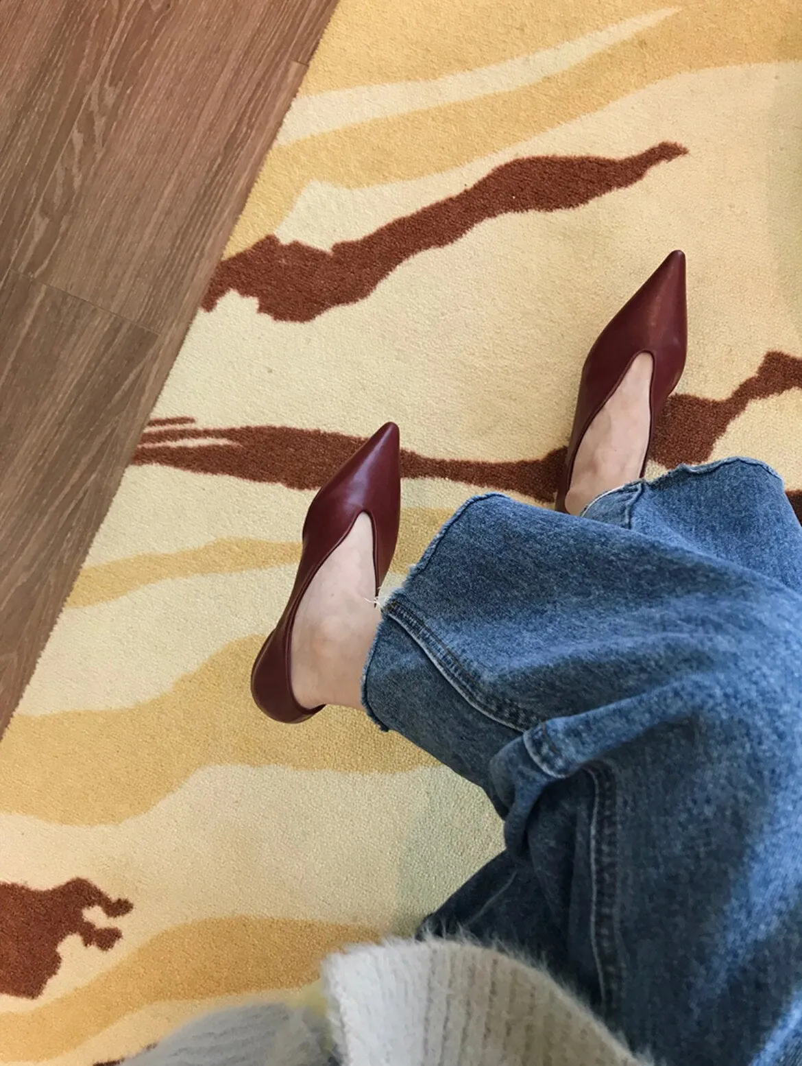Joskaa Pointed Toe Flats Women Shoes Sexy Sandals 2024 Spring Summer New Fashion Retro Casual Women Shoes Brand Walking Mujer Slides