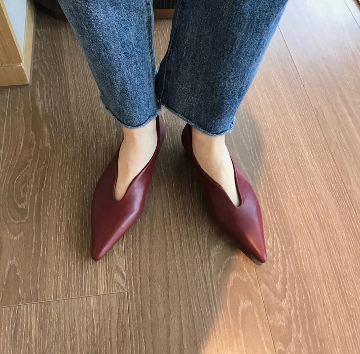 Joskaa Pointed Toe Flats Women Shoes Sexy Sandals 2024 Spring Summer New Fashion Retro Casual Women Shoes Brand Walking Mujer Slides