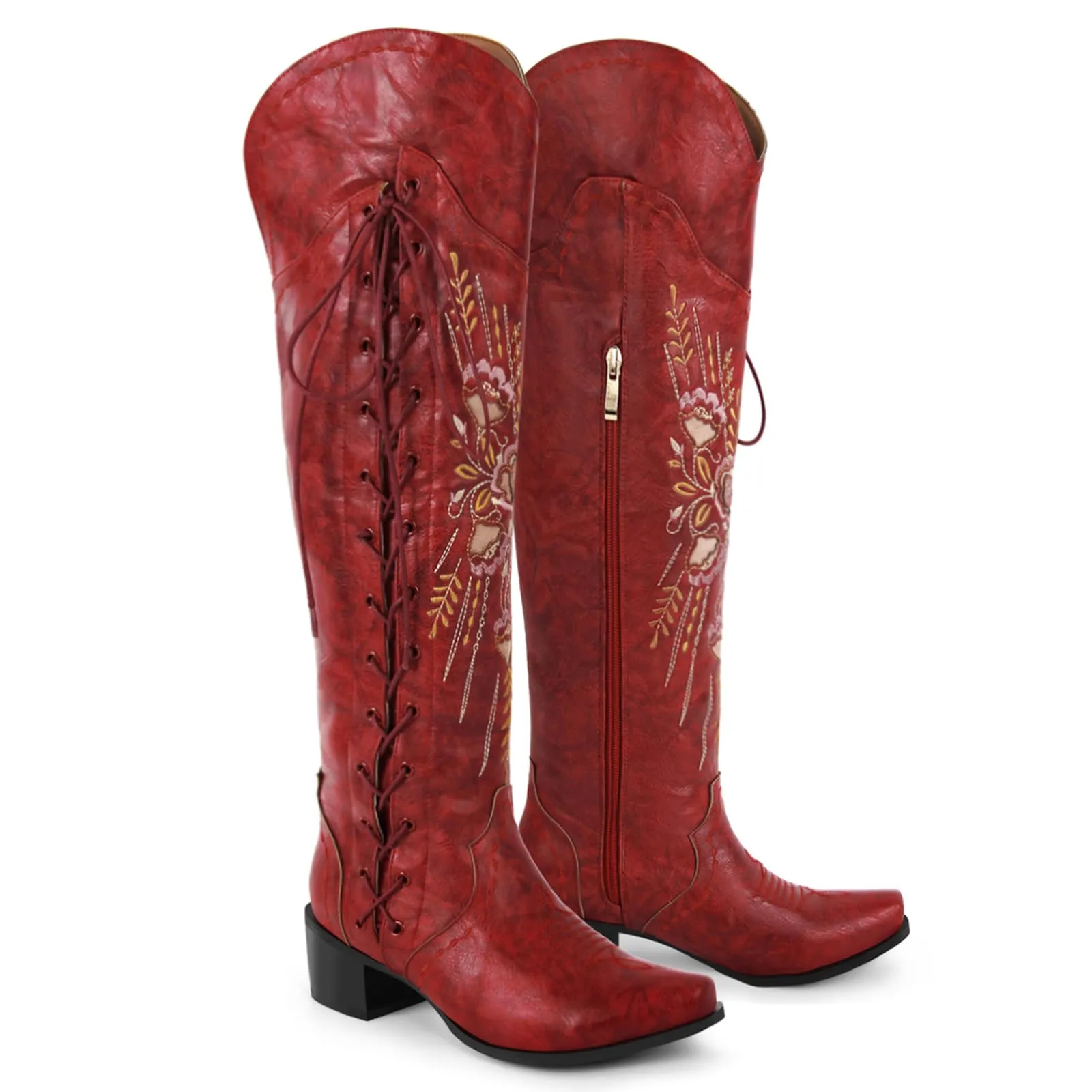 Lavatera Tie Up-1 Over-the-Knee Boots