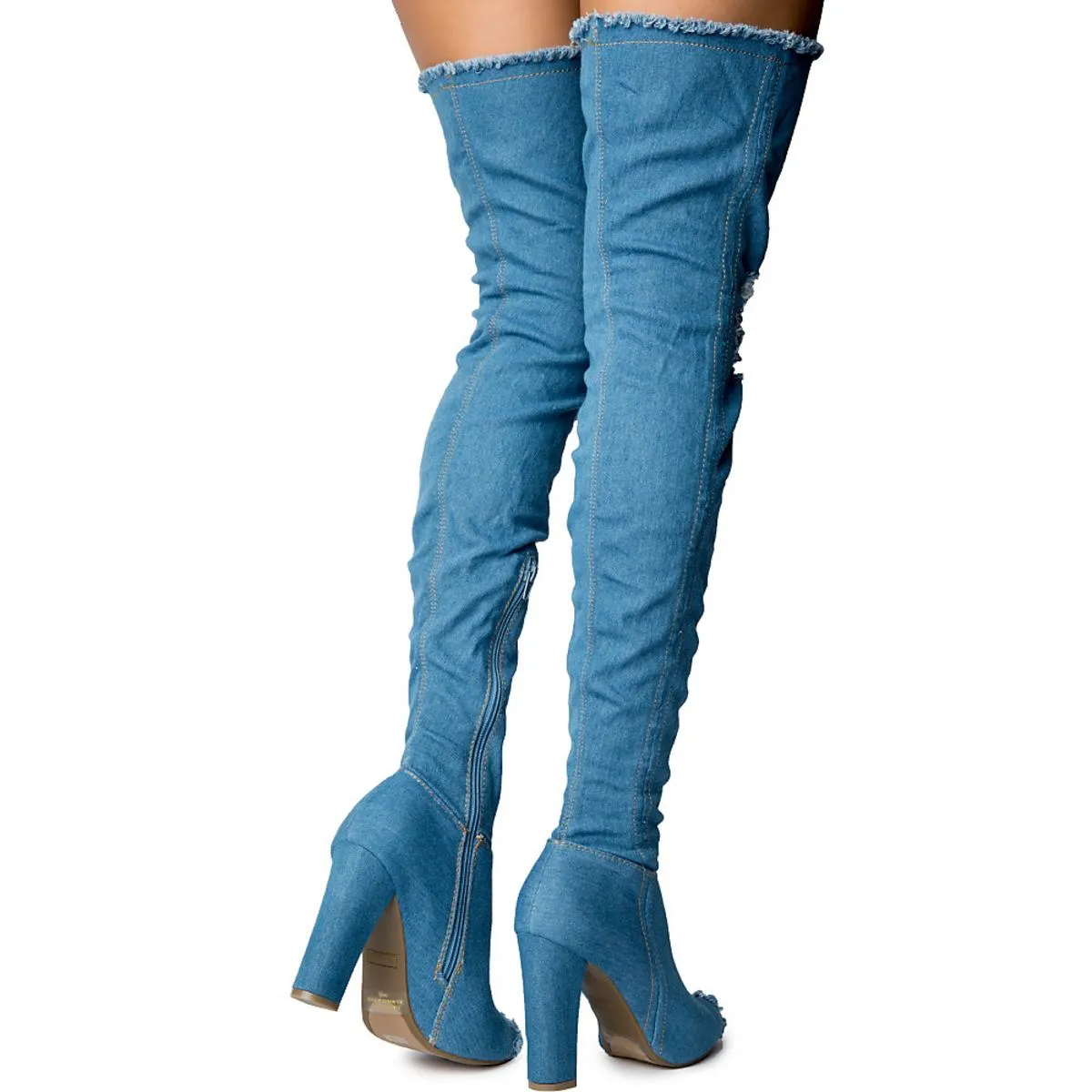 Limelight-60S Over The Knee Boot Blue