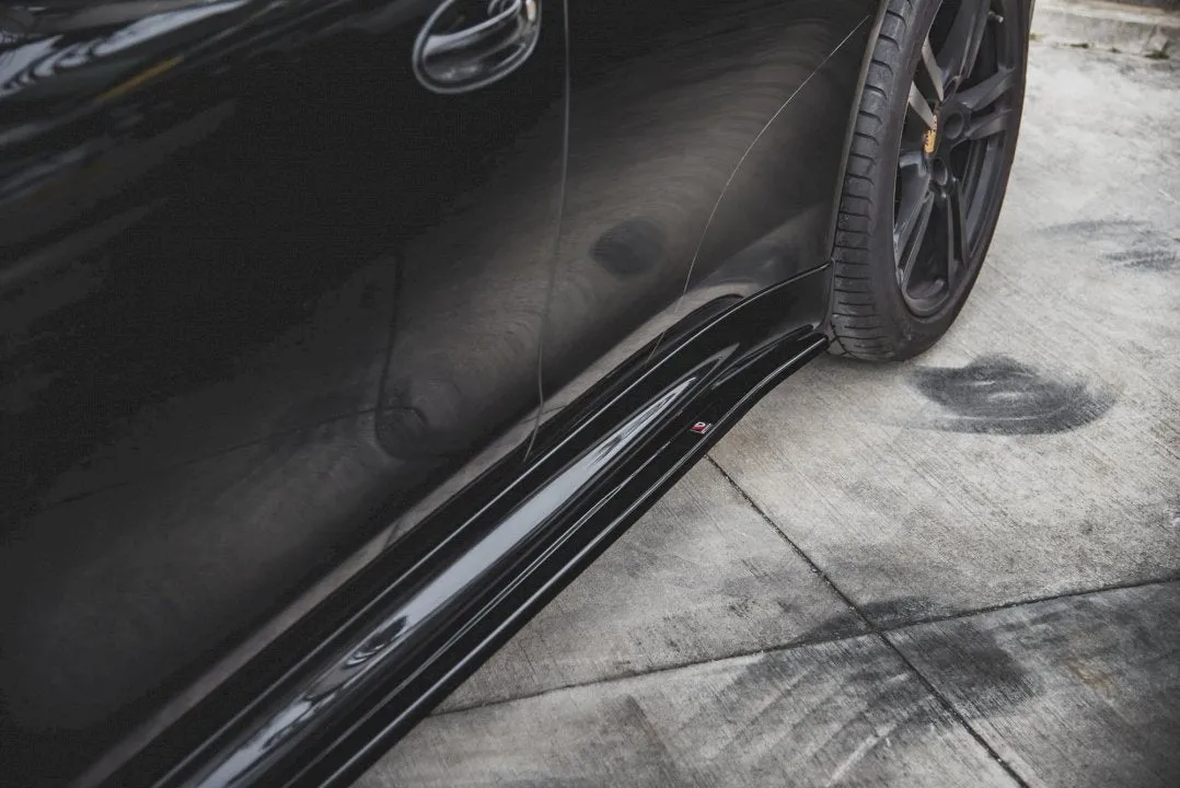 Maxton Design - SIDE SKIRTS DIFFUSERS V2 PORSCHE PANAMERA TURBO 970 FACELIFT (2013-2016)
