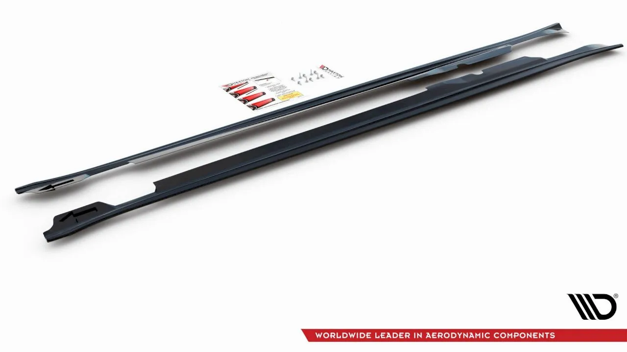 Maxton Design - SIDE SKIRTS DIFFUSERS V2 PORSCHE PANAMERA TURBO 970 FACELIFT (2013-2016)