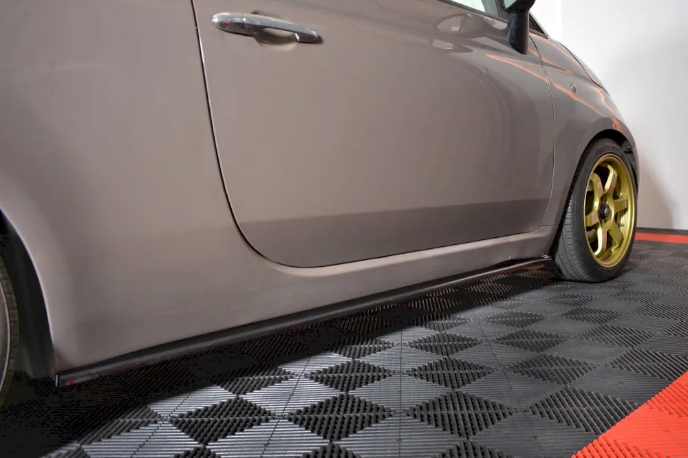 Maxton Design - SIDE SKIRTS SPLITTERS FIAT 500 PRE-FACELIFT (2007-2014)