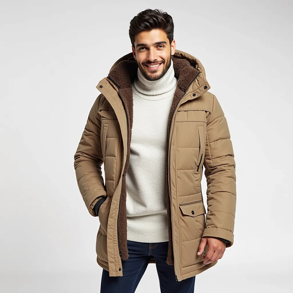 Men - Winter Jacket - Warm & Thick - Insulated Outerwear