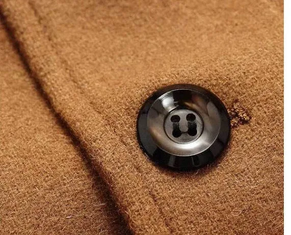 Men's Autumn/Winter Casual Warm Woolen Slim Fit Coat