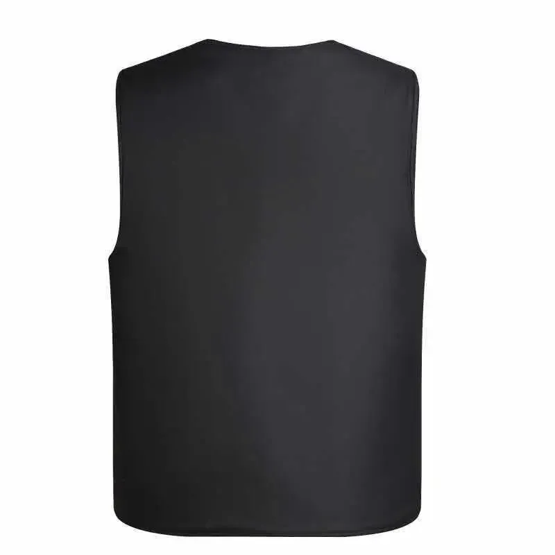 Men's Black Fleece Vest Winter Sleeveless Outerwear Warm Fleece Liner Vests Plus Size 2Xl 3Xl 4Xl Soft Warm Brand Hot Sale