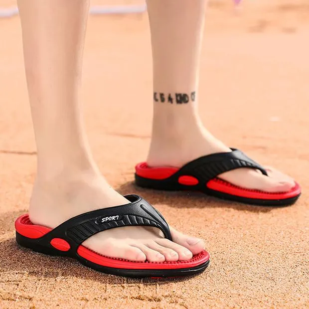 Men's casual slip on clip toe beach sanals