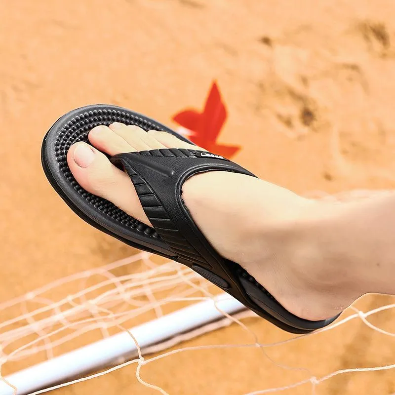 Men's casual slip on clip toe beach sanals
