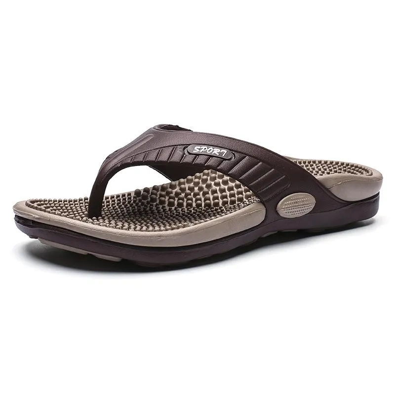 Men's casual slip on clip toe beach sanals
